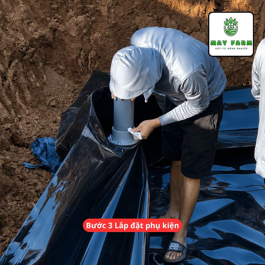 buoc3- Túi Biogas HDPE 15 Khối Dày 1mm