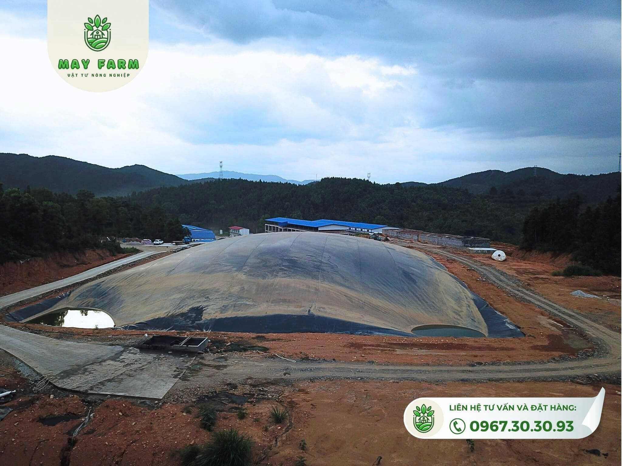 Túi khí biogas bể biogas bằng bạt HDPE - Ảnh 2