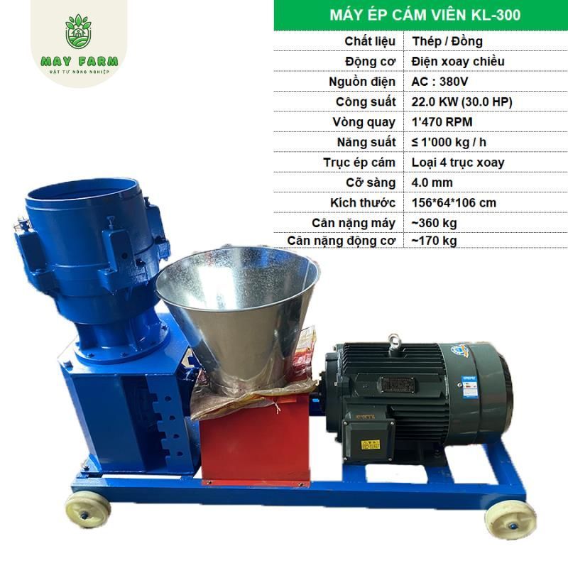 Máy ép cám viên KL-300 cho gia súc, gia cầm - Ảnh 4
