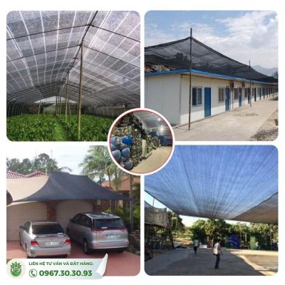 Lưới Che Nắng Đài Loan 70%, 110g/m2 Lẻ Từ 1M Nhiều Kích Thước - Ảnh 2