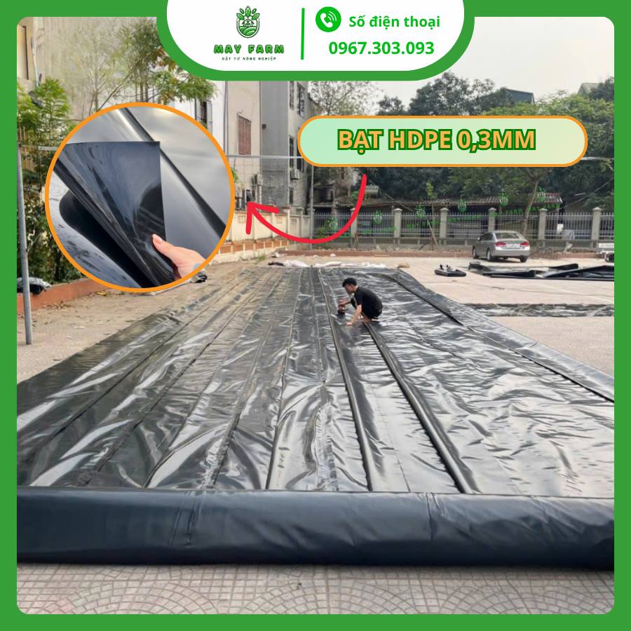 Bạt HDPE 0,3mm Đủ Kích Thước, Chất Lượng Cao