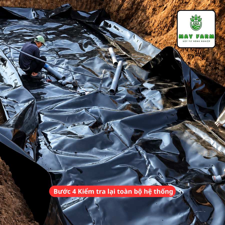 b4- Túi Biogas HDPE 15 Khối Dày 1mm