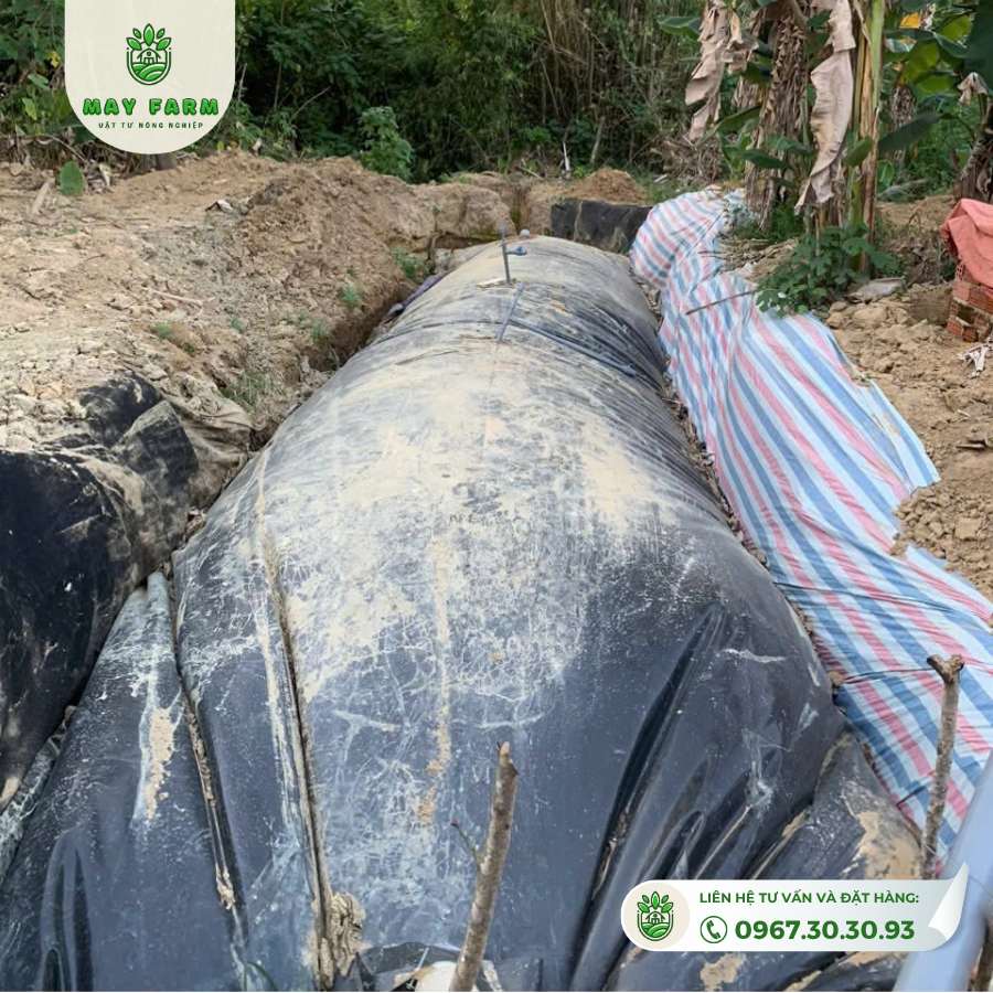 Túi Biogas hdpe 22 khối dày 1mm xử lý chất thải tốt  - Ảnh 6