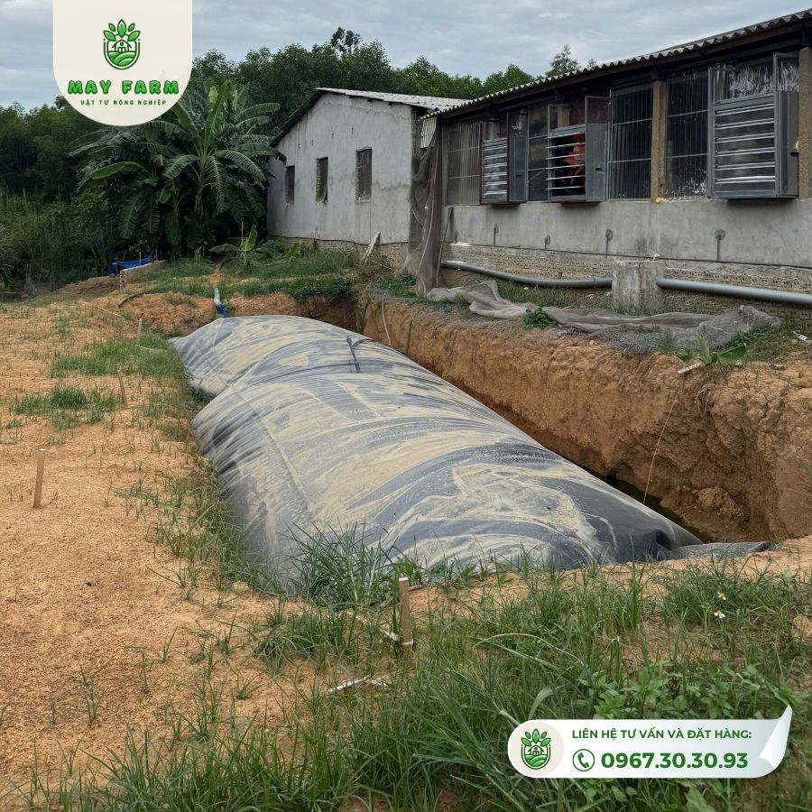 Túi biogas từ 6 khối - 400 khối dày 1mm gia công theo yêu cầu - Ảnh 2