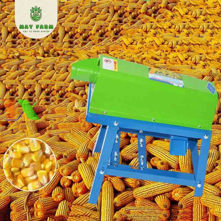 Máy tuốt ngô TMM-01, Máy tách hạt bắp mini 1 cửa - Ảnh 2