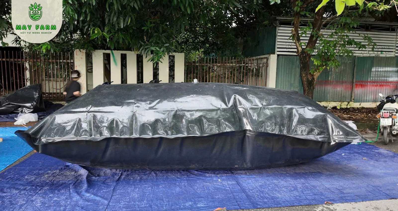  Linh hoạt về kích thước - Túi biogas, túi khí biogas HDPE, túi biogas HDPE theo kích thước yêu cầu dày 1mm