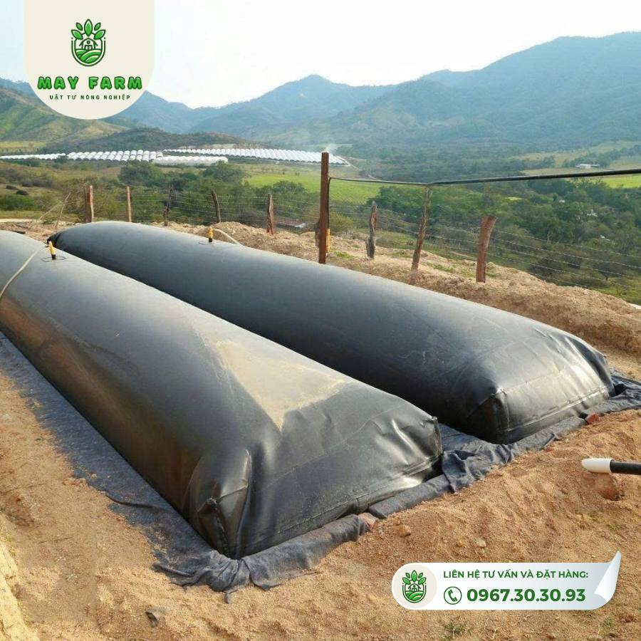 Túi biogas từ 6 khối - 400 khối dày 1mm gia công theo yêu cầu - Ảnh 7