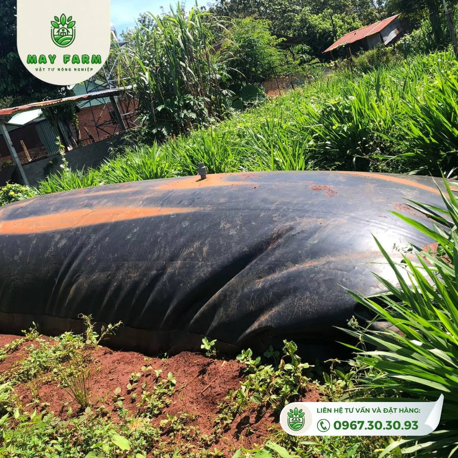 Túi Biogas HDPE 12 khối dày 1mm xử lý chất thải  - Ảnh 8