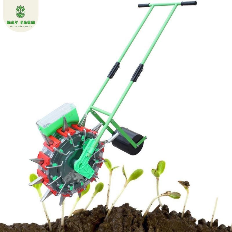 Máy gieo hạt tự động 12 răng 12R-SD- Dụng cụ tra hạt một hàng 14cm - Ảnh 2