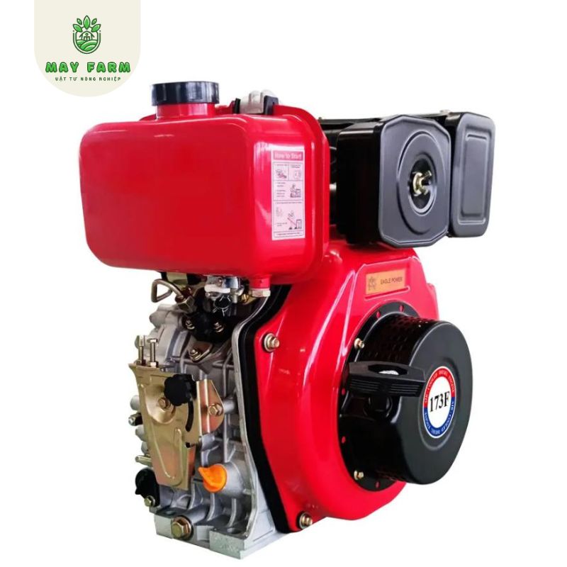Động cơ dầu Diesel 4 kỳ DIE-173F, Động cơ máy cày xới, bơm nước - Ảnh 3