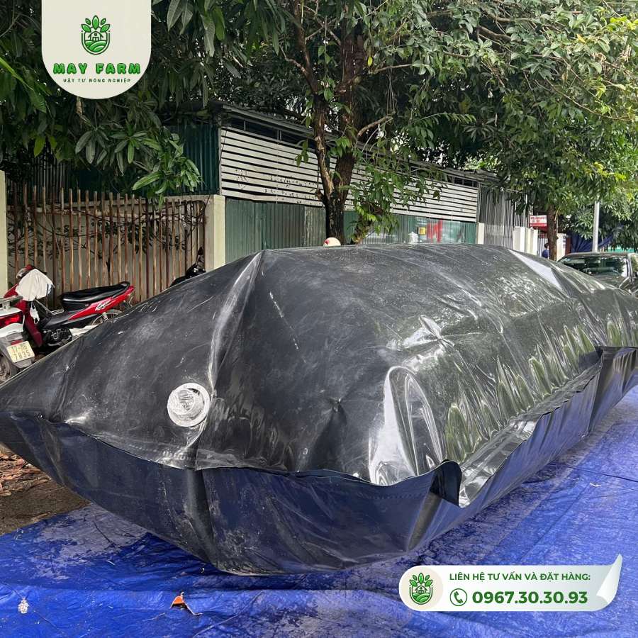 Túi Biogas hdpe 22 khối dày 1mm xử lý chất thải tốt  - Ảnh 8