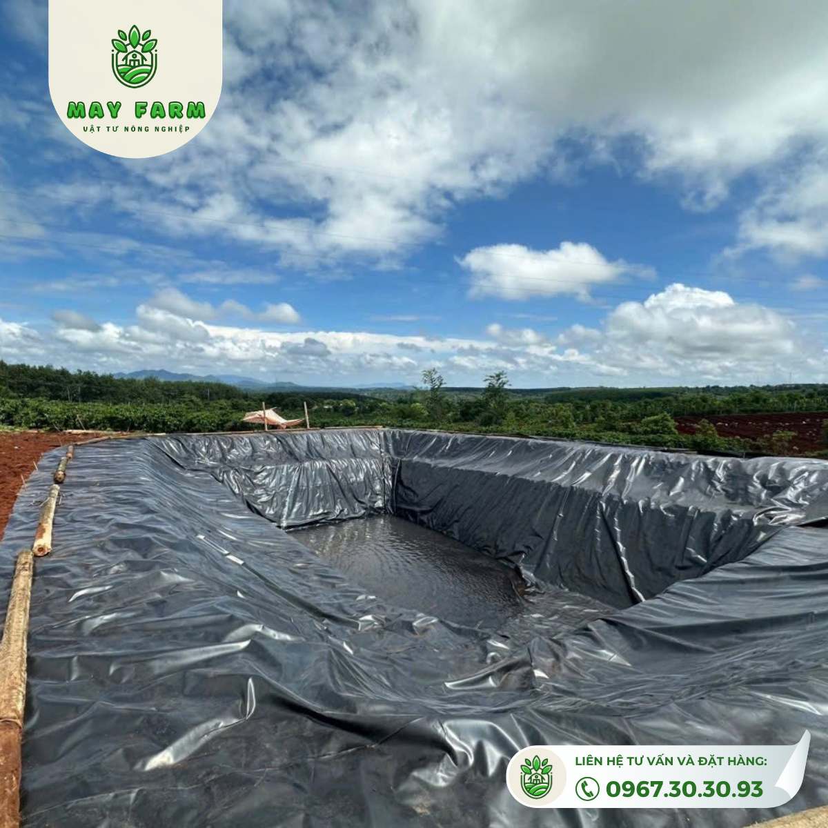 Bạt hdpe 0,3mm, Bạt chống thấm hdpe, Bạt nuôi cá, khổ rộng 1m đến 5m, nhận gia công theo yêu cầu - Ảnh 5