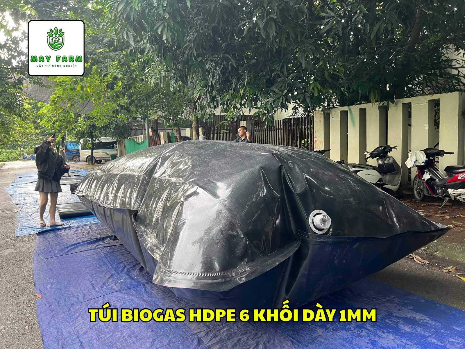 Túi Biogas HDPE 6 khối dày 1mm