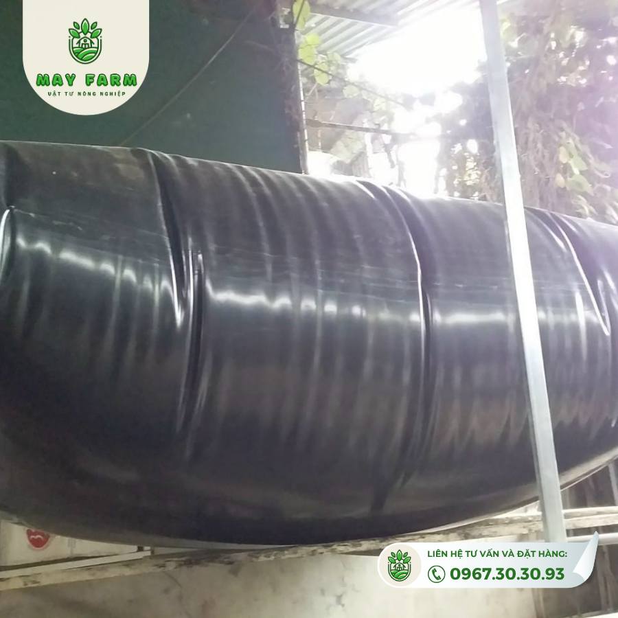 Túi Biogas HDPE 12 khối dày 1mm xử lý chất thải  - Ảnh 7