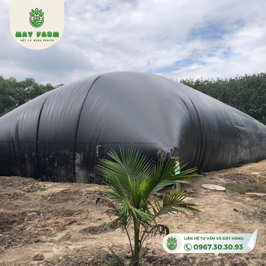 Túi Biogas HDPE 12 khối dày 1mm xử lý chất thải  - Ảnh 6