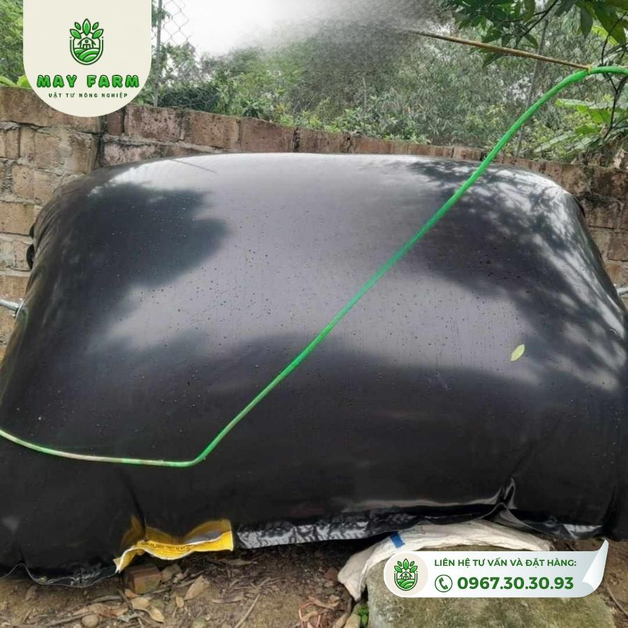 Túi Biogas hdpe 6 khối dày 1mm xử lý chất thải gà,lợn, vịt, Gia công theo yêu cầu - Ảnh 10