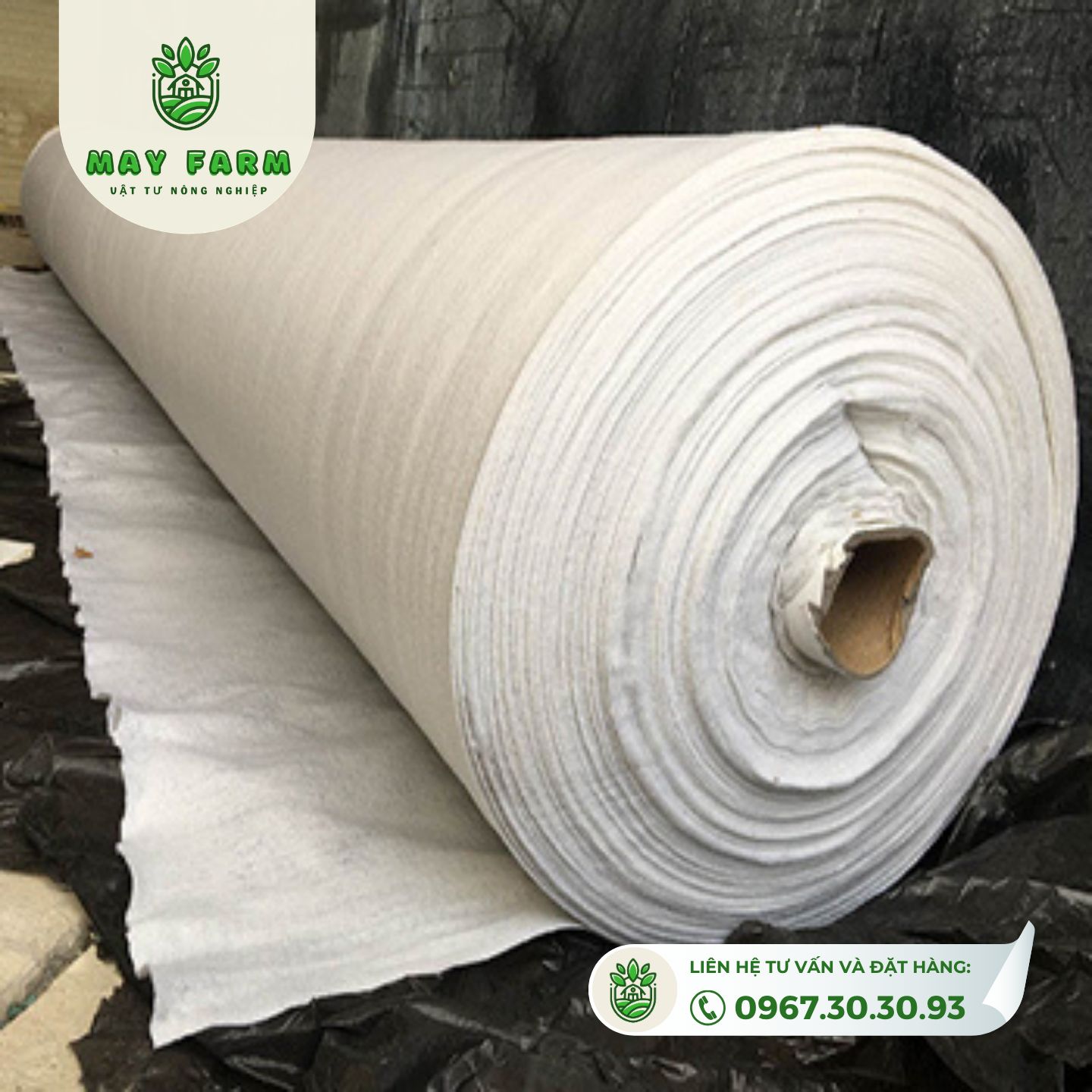 Vải địa kỹ thuật lót hồ màu trắng giá rẻ, đủ khổ, gia công riêng  - Ảnh 4