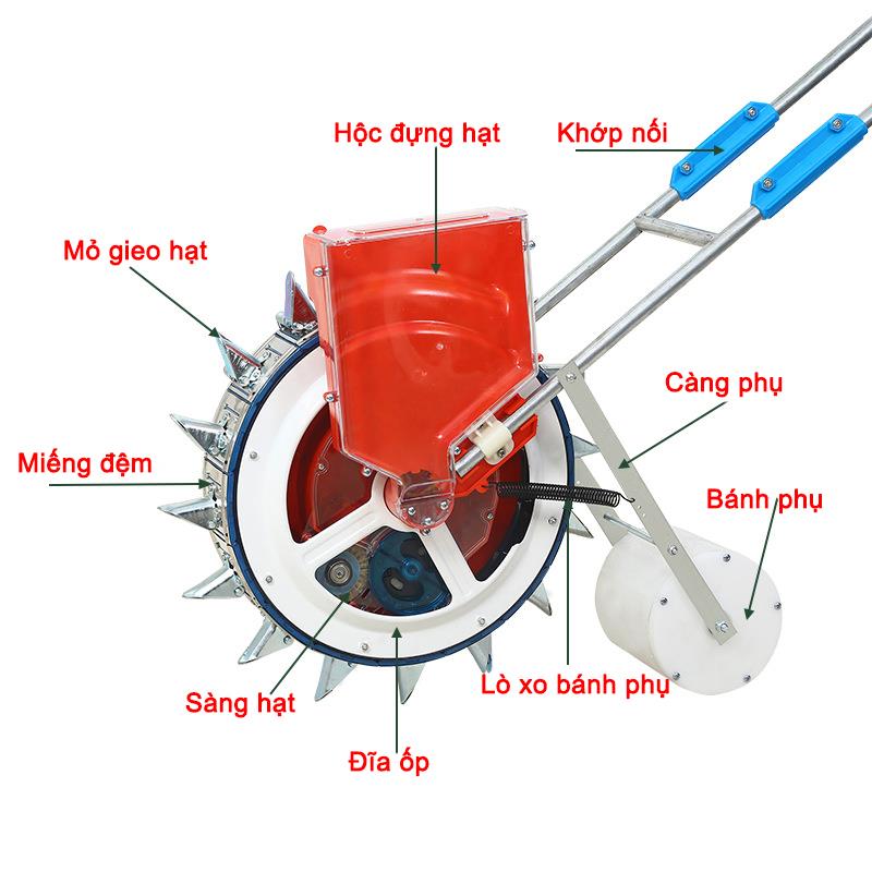 Máy gieo hạt tự động 16 răng 16R-HB, Dụng cụ tra hạt một hàng - Ảnh 2
