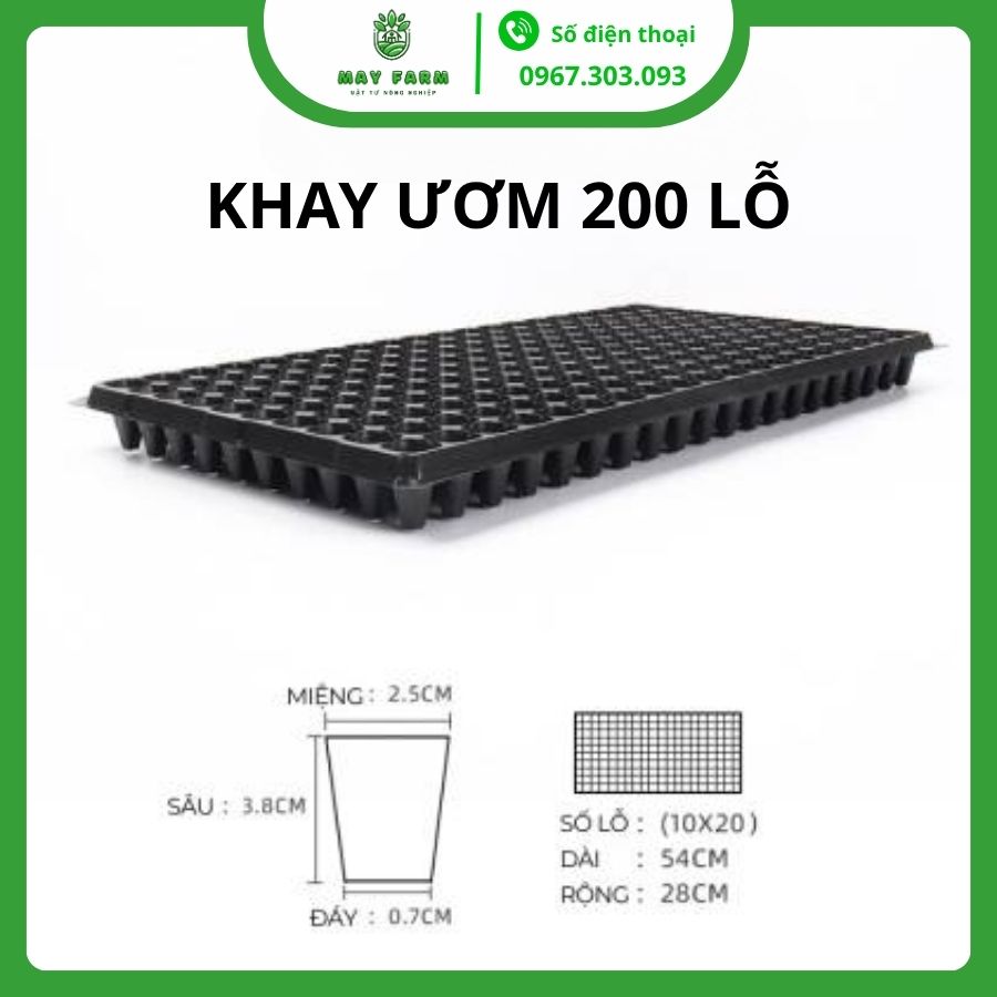 Khay ươm hạt giống 200 lỗ - hướng dẫn sử dụng hiệu quả