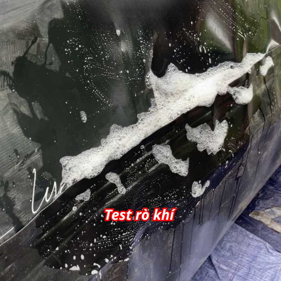 Các bước lắp đặt túi biogas HDPE 6 khối - Trải Túi - Test khí