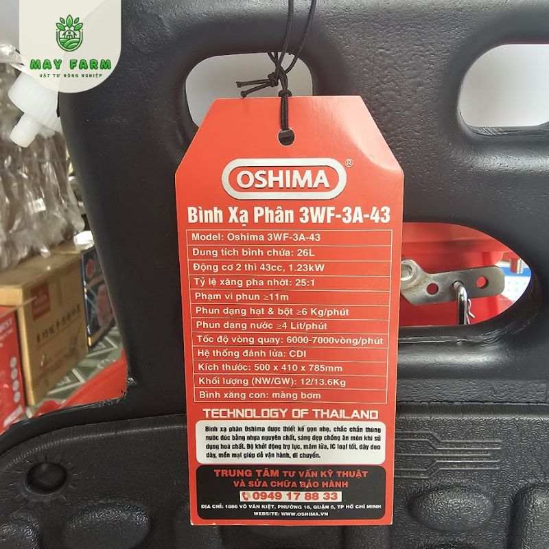 Máy phun thuốc Oshima 3WF-3A-43 (OS-43) - Ảnh 5