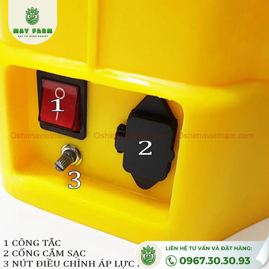bình xịt điện bằng tay Oshima 