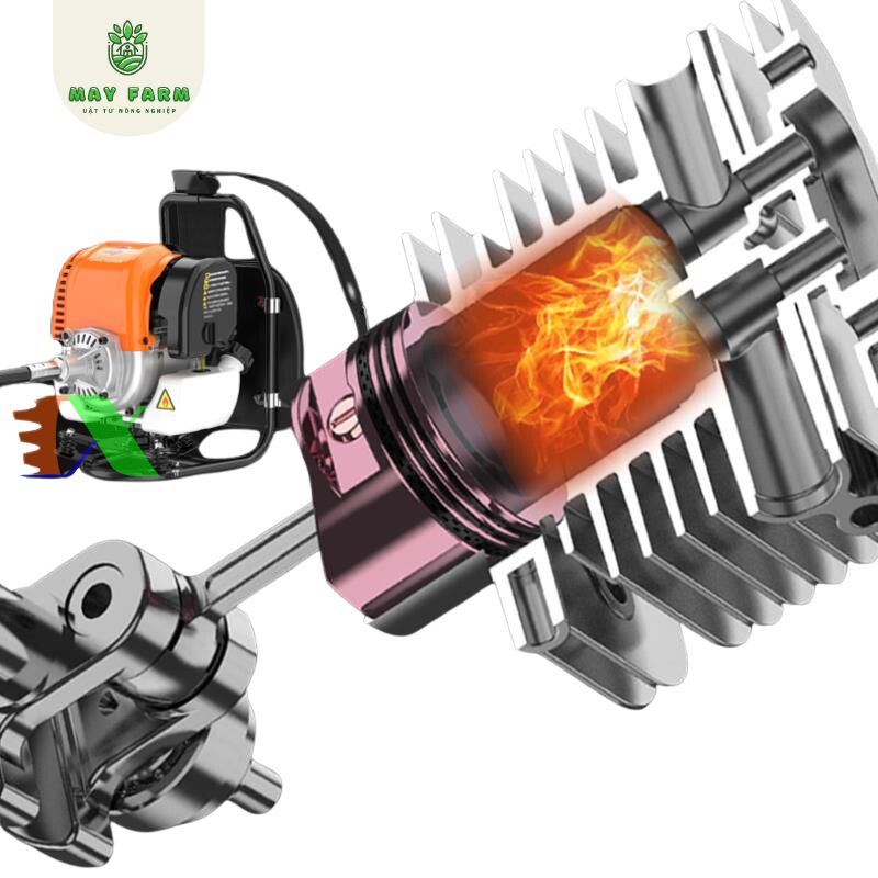 Máy cắt cỏ CGX35 Đa năng chạy xăng 1.5HP - Ảnh 6