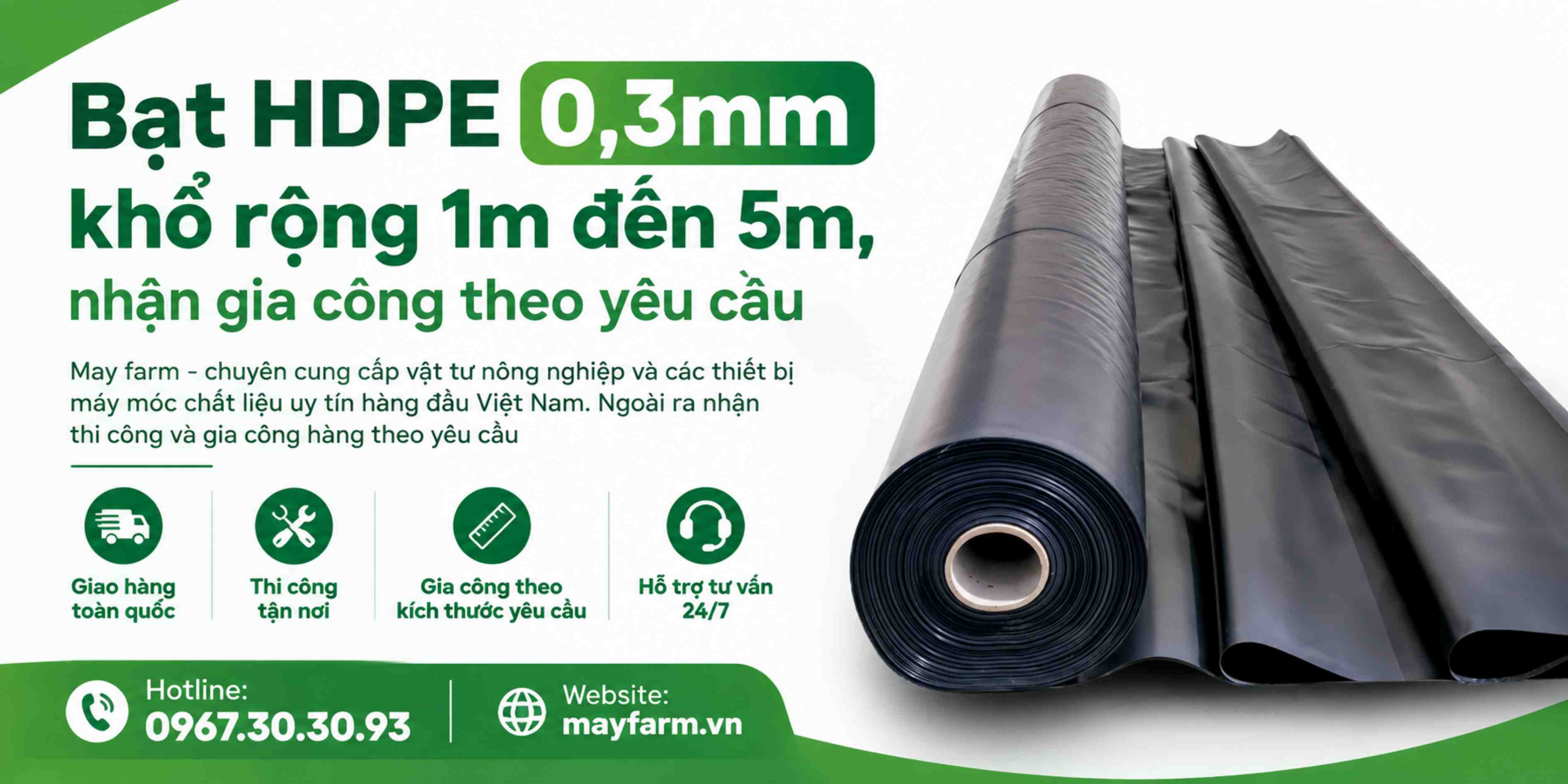 bìa - Bạt hdpe 0,3mm, Bạt chống thấm hdpe, Bạt nuôi cá 