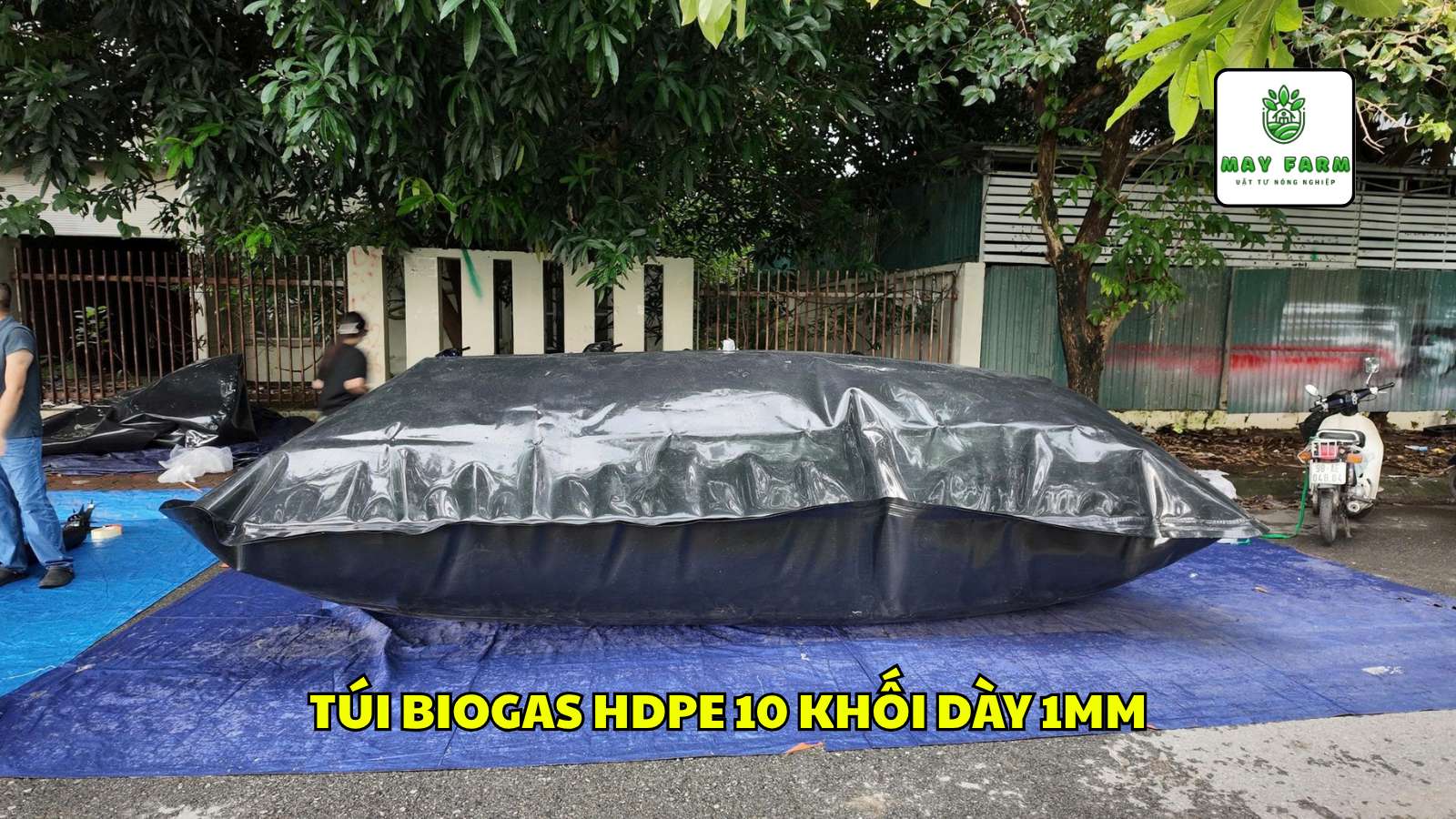 Túi Biogas HDPE 10 khối dày 1mm