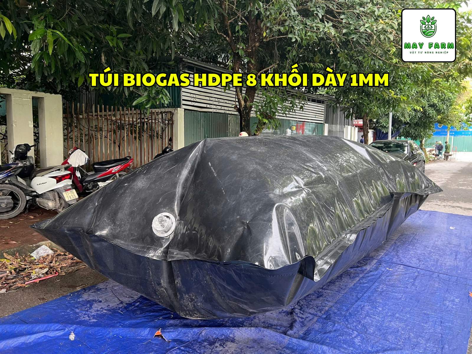 Túi Biogas HDPE 8 khối dày 1mm 