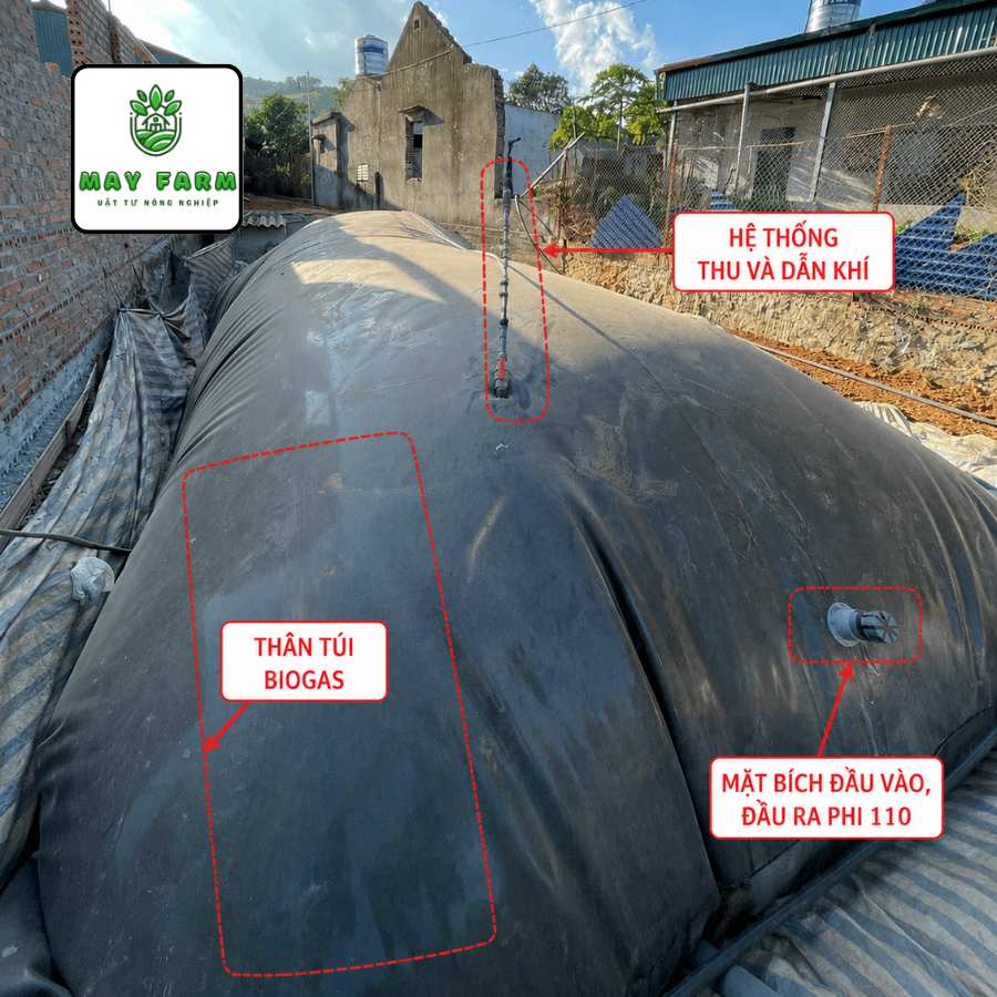 Cấu tạo của Túi Biogas HDPE 15 khối dày 1mm