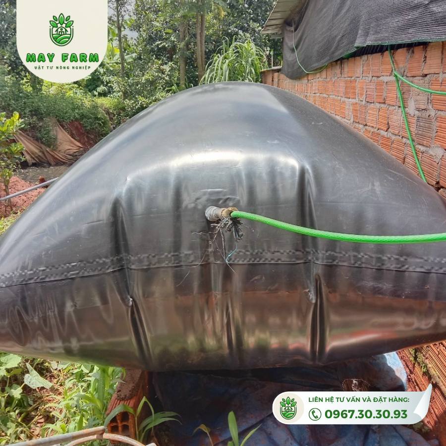 Túi Biogas HDPE 12 khối dày 1mm xử lý chất thải  - Ảnh 5