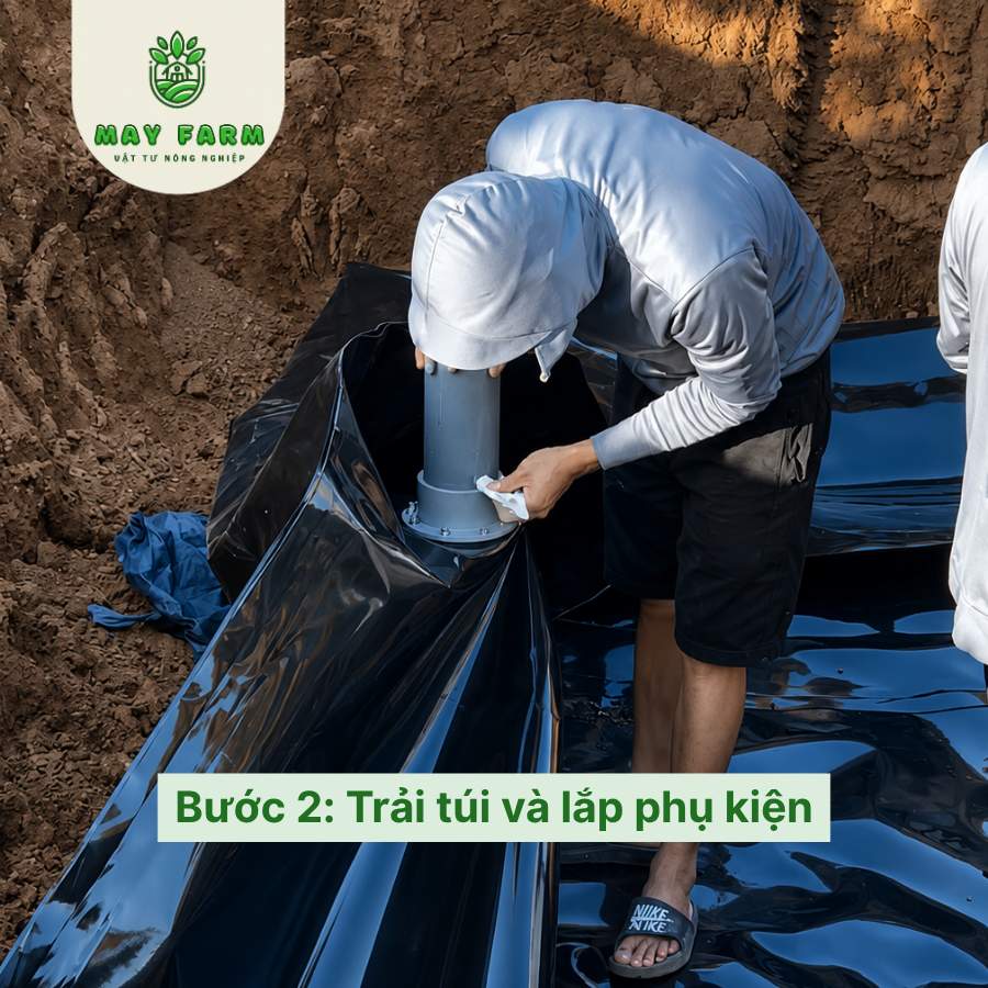 b2 - Túi biogas, Túi khí biogas hdpe, Túi chứa phân lợn HDPE