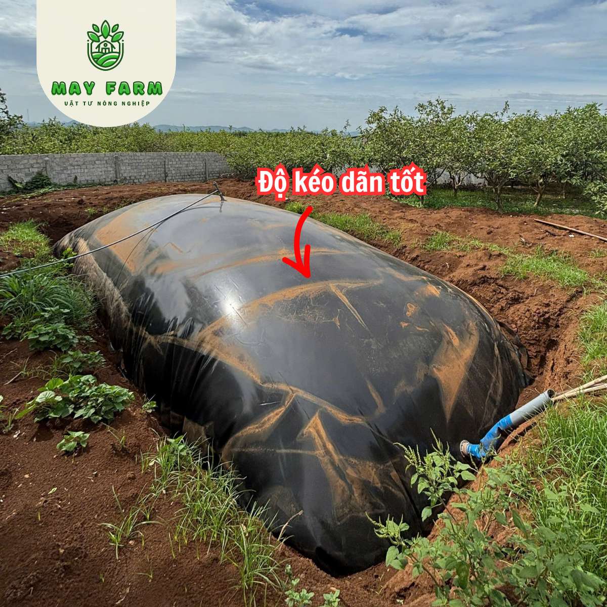 kéo dãn - Bạt hdpe 0,3mm, Bạt chống thấm hdpe, Bạt nuôi cá 