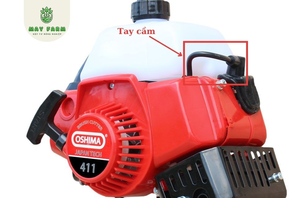 Máy cắt cỏ Oshima 411 bạc tại Mayfarm - Ảnh 3