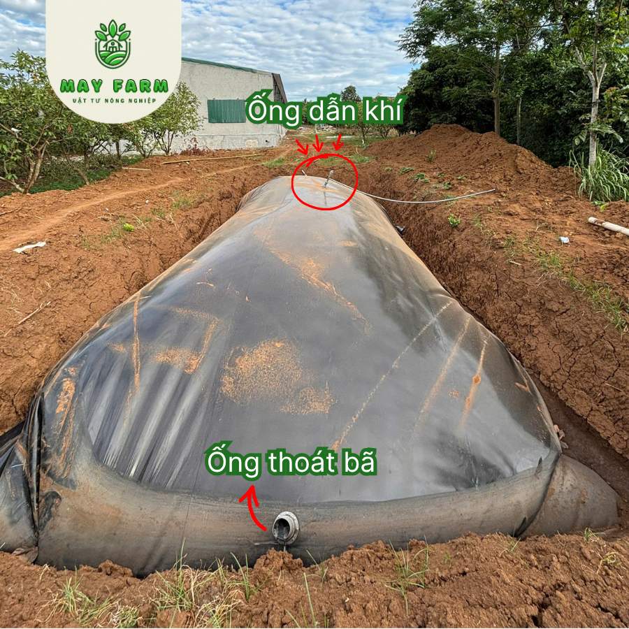 cấu tạo - Túi biogas, Túi khí biogas hdpe, Túi chứa phân lợn HDPE