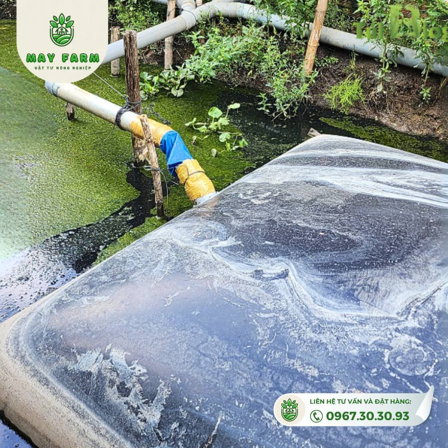 Túi biogas từ 6 khối - 400 khối dày 1mm gia công theo yêu cầu - Ảnh 8