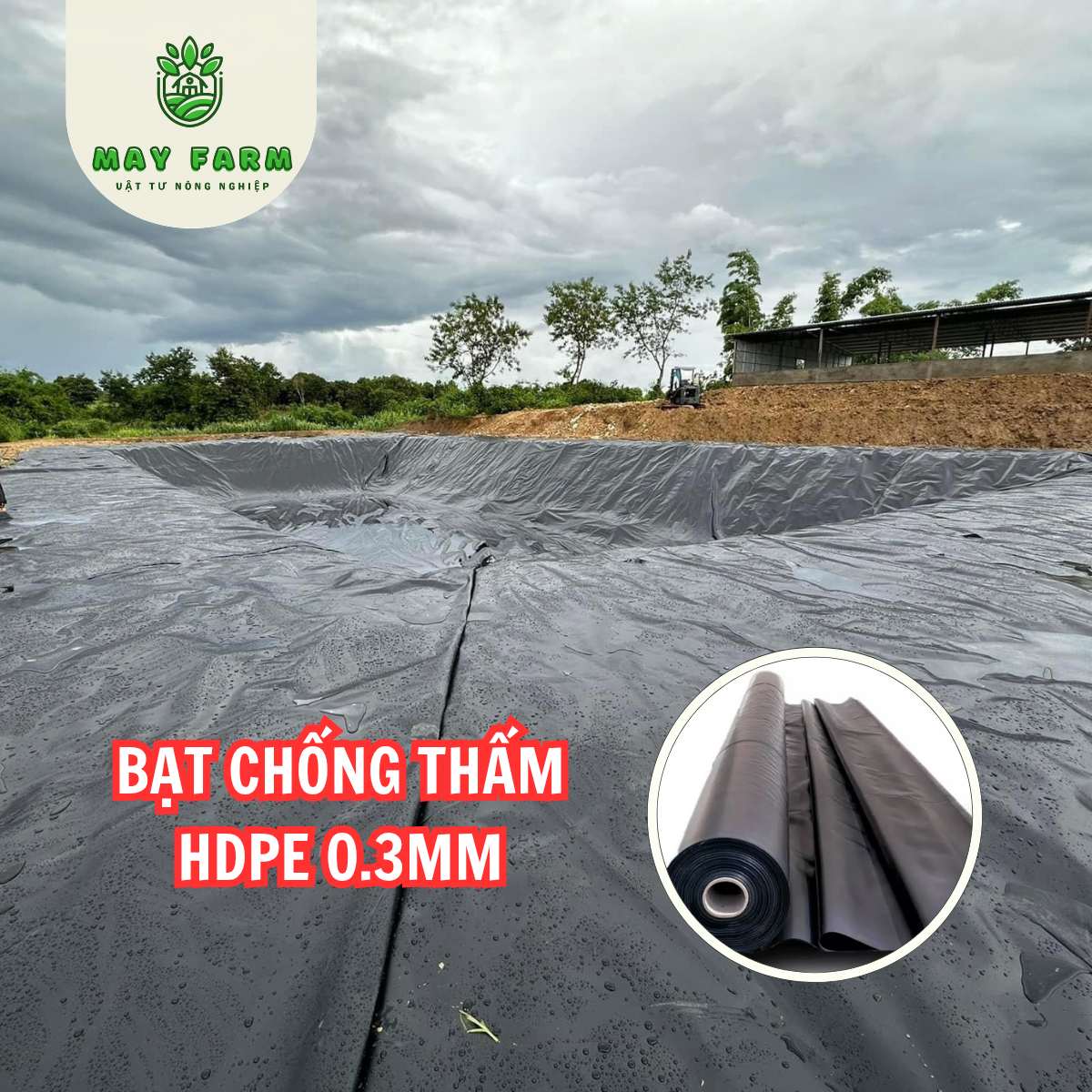 la gi - Bạt hdpe 0,3mm, Bạt chống thấm hdpe, Bạt nuôi cá 
