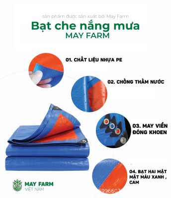 Bạt Che Mưa 170g/m2 Chất Lượng Tốt, Dùng Bền