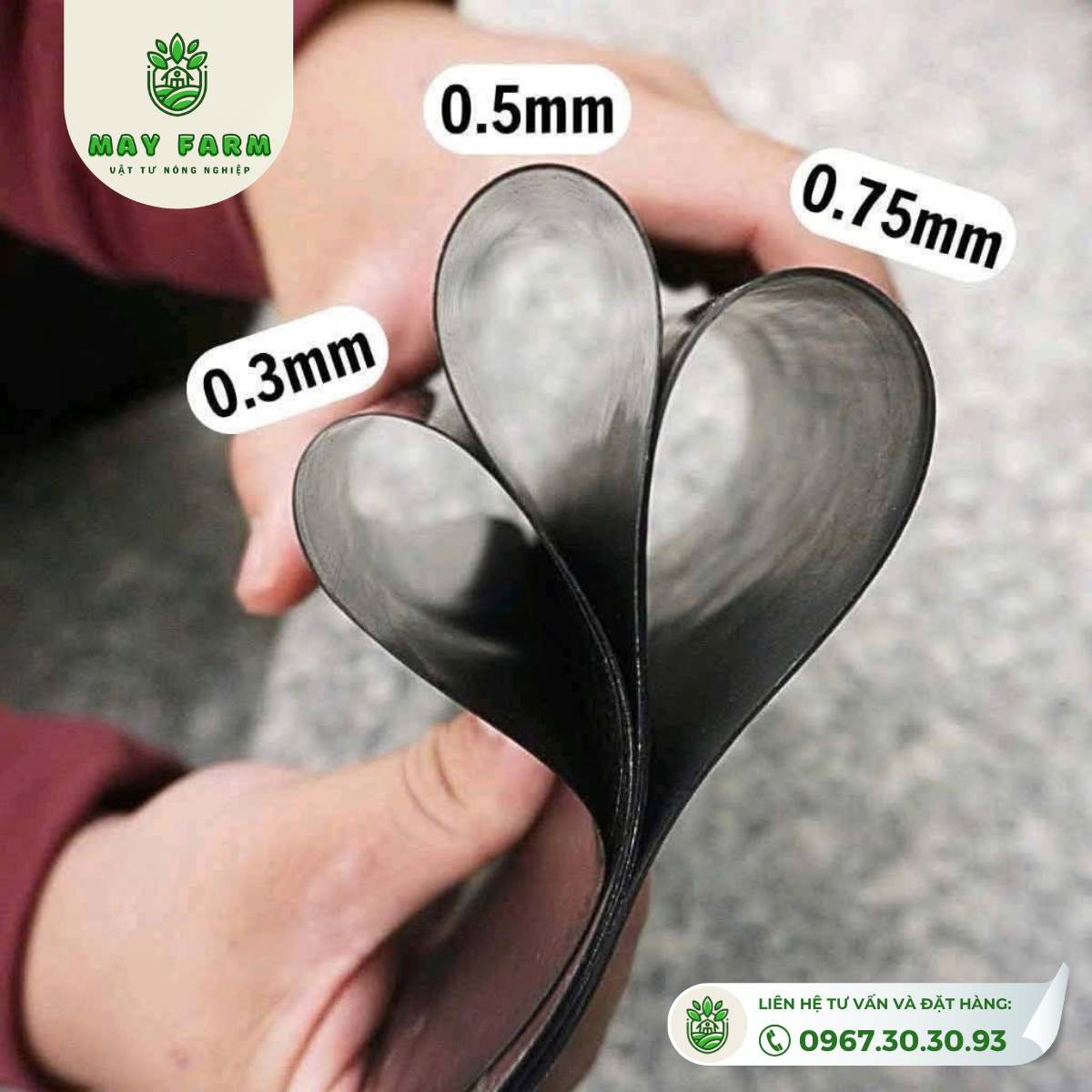 Bạt hdpe 0,3mm, Bạt chống thấm hdpe, Bạt nuôi cá, khổ rộng 1m đến 5m, nhận gia công theo yêu cầu - Ảnh 2