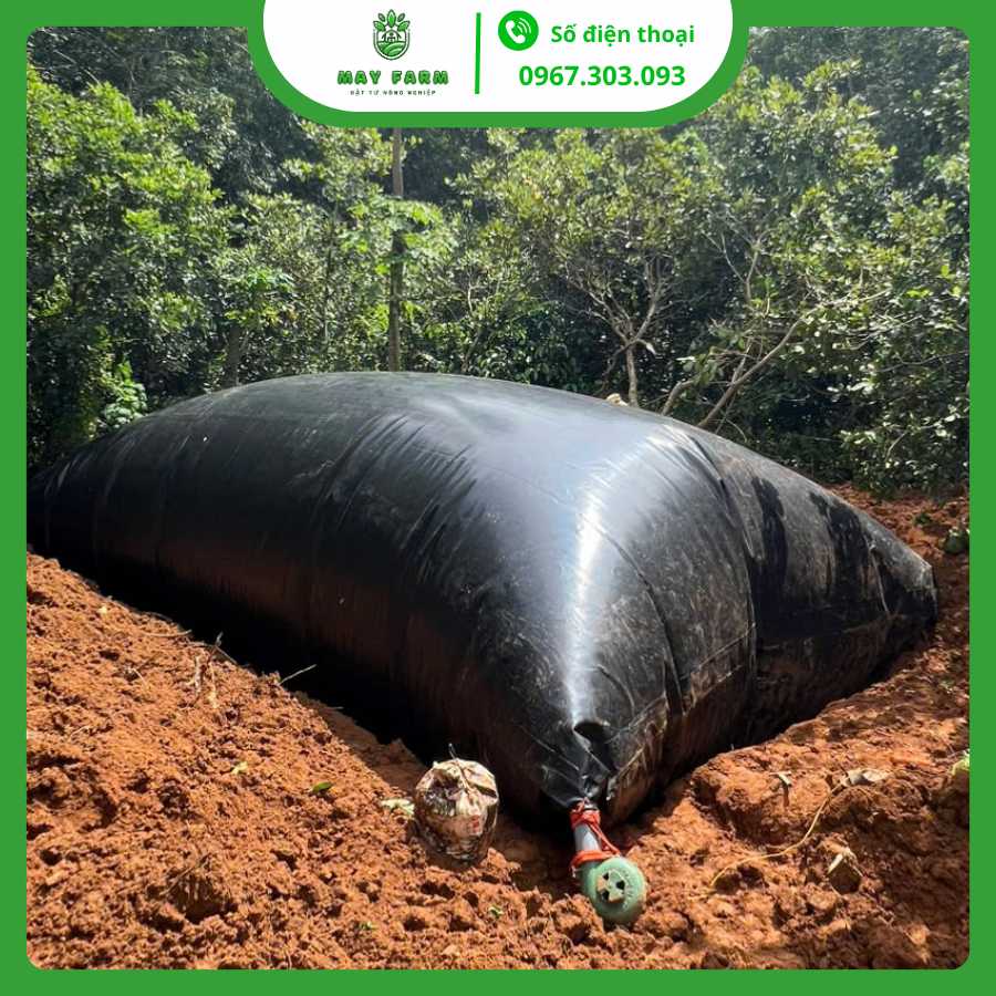 Túi biogas, Túi khí biogas HDPE, Túi Biogas Theo kích thước Yêu Cầu Dày 1mm
