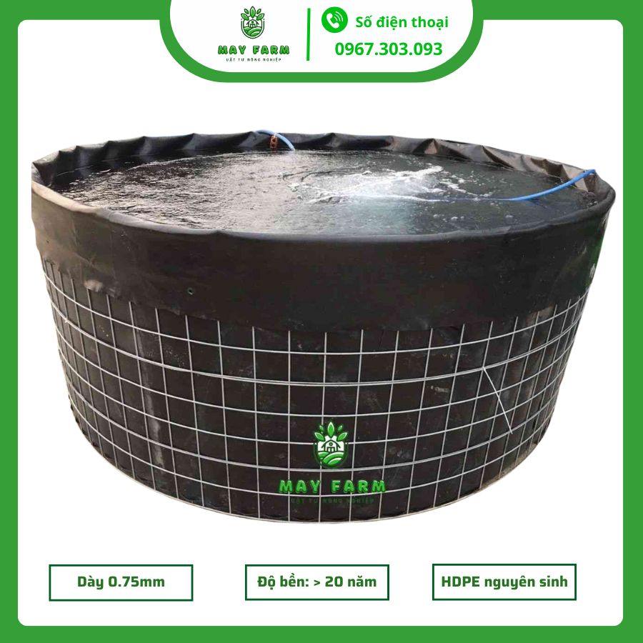 Bể bạt HDPE tròn nuôi cá tôm
