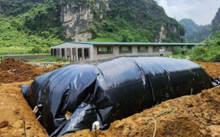 Khảo sát, thi công hệ Biogas HDPE tại công trình