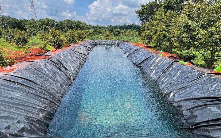 Hồ chứa nước lót bạt HDPE Mayfarm